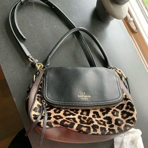 Kate Spade leopard and purple purse